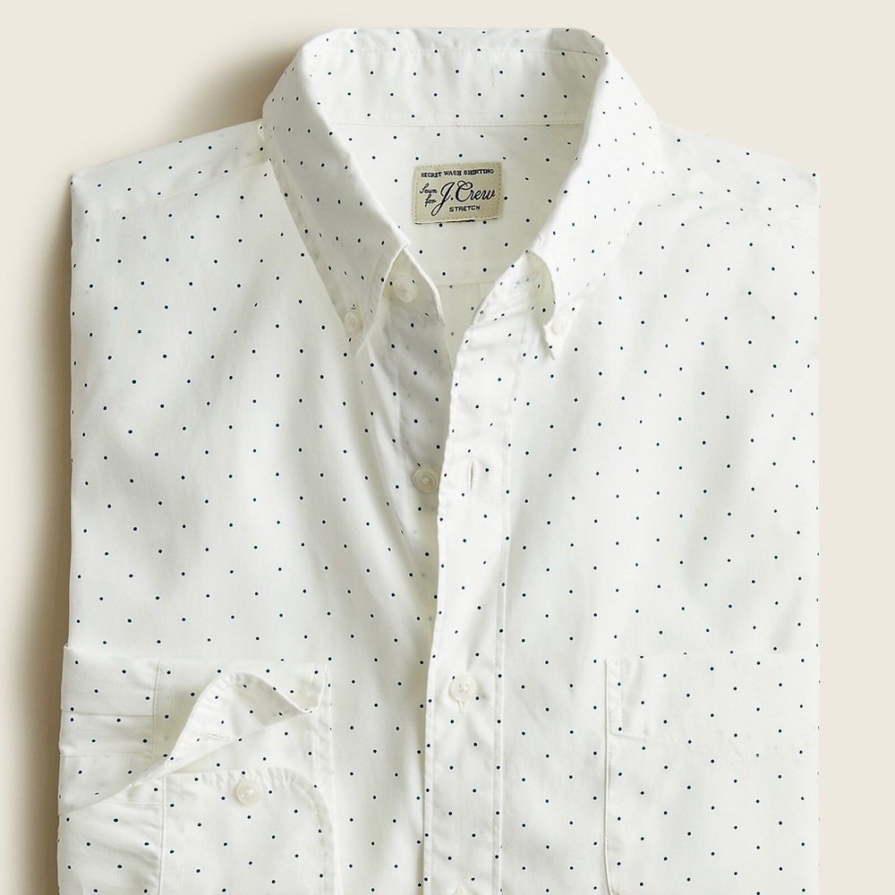 J.Crew Secret Wash Organic Cotton Slim Large
